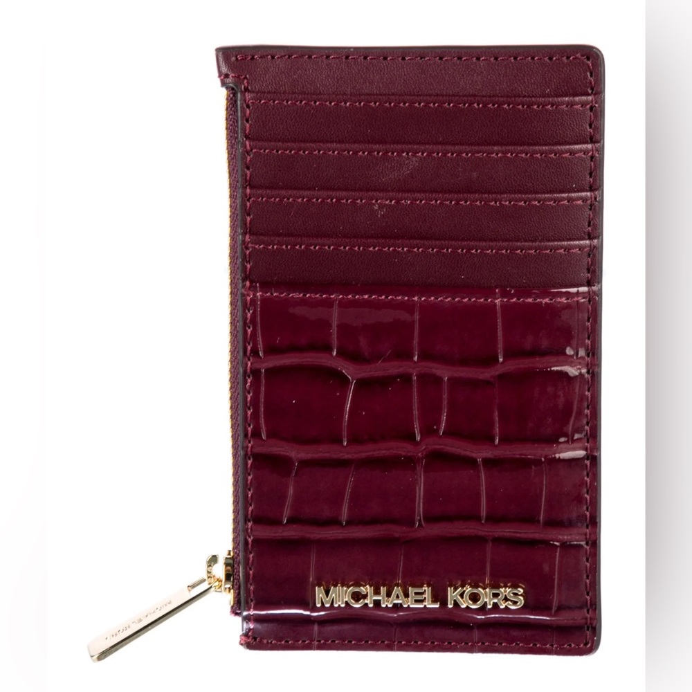 Michael Kors Croc-Embossed Card case